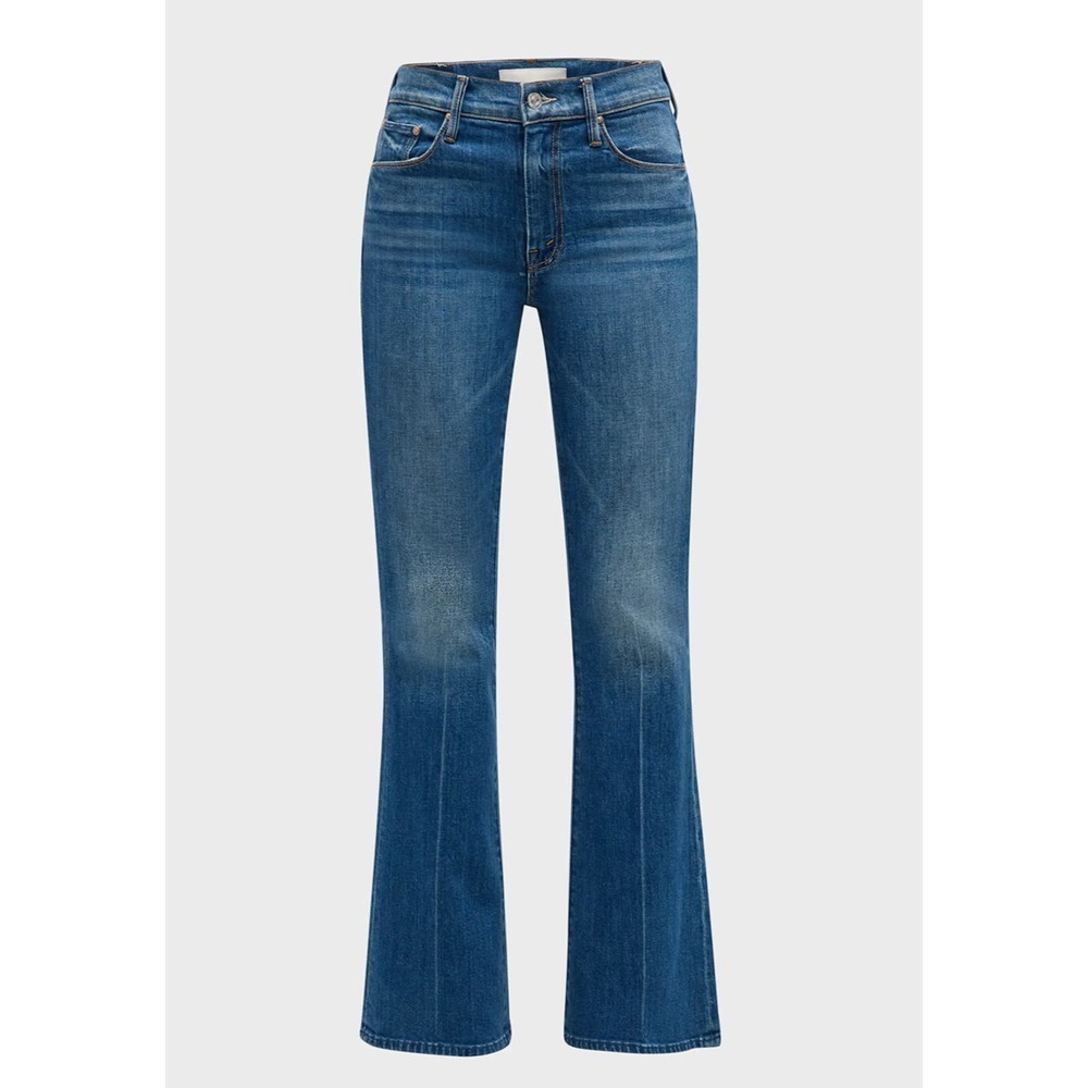 Mother The Weekender Flare Leg Jeans Mid Rise Denim Blue Size 31 NWT